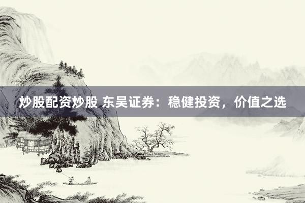 炒股配资炒股 东吴证券：稳健投资，价值之选